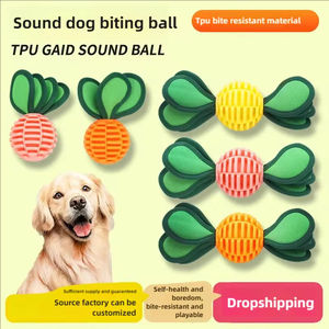 टीपू काटने के प्रतिरोधी कुत्ते गेंद खिलौना इंटरैक्टिव चीव खिलौना छोटे मध्यम कुत्तों के लिए - Product Image 5