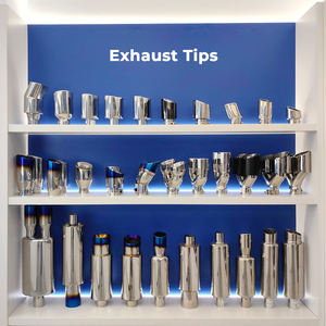 Fabriek Custom 4 Inch 102Mm Ronde Koolstofvezel Roestvrij Staal Auto Uitlaat Uit <span class=keywords><strong>China</strong></span> - Product Image 5