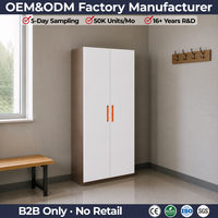 Armoire à documents en acier moderne, réglable, verrouillable, gain de place, deux portes, pour la maison, le bureau, l'atelier, l'extérieur, l'utilisation institutionnelle