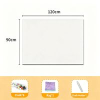 Tableau blanc magnétique mat autocollant mural, écran de projection anti-reflet 3-en-1, tableau d'écriture effaçable à sec pour bureau et salle de classe