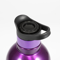 Bouteille d'eau isotherme portable créative en acier inoxydable 304 de 600 ml en forme de gourde, isolation thermique de 6 à 12 heures, design écologique