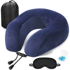 Bantal Leher JYM Khusus Berkualitas Tinggi Ergonomis Penyangga Servikal untuk Tidur dan Perjalanan, Busa Memori Slow Rebound, Cocok untuk Tidur Siang - Product Image 1