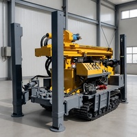 Foreuse sur chenilles mobiles diesel Kaishan KW180, profondeur 180 m, force de levage 12 T, pour l'exploitation minière, la construction routière et les travaux de terrassement