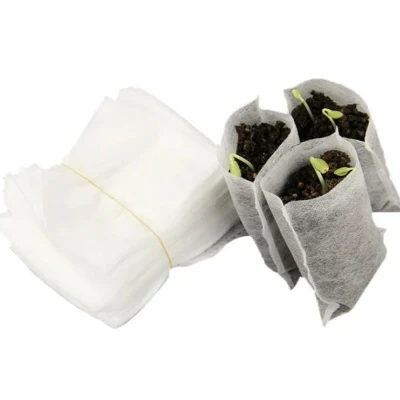 Bolsas biodegradables no tejidas para vivero, bolsas para cultivo de plantas, macetas, herramienta de jardín, bolsas para cultivo de patatas, macetas de vivero