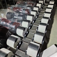 Ensemble de plaques de poids réglables en caoutchouc 24kg-40kg, plusieurs niveaux de poids pour l'entraînement de force à une main