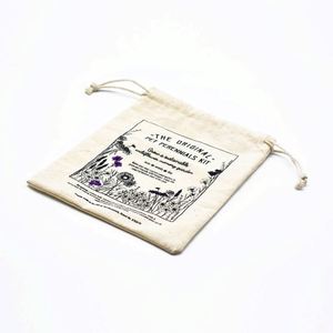 Sac à bouteille personnalisé en coton naturel avec cordon de serrage - Product Image 3