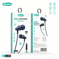 Earbud HiFi Berkabel, Headphone In-Ear, Mikrofon HD untuk Panggilan, Peredam Kebisingan, Driver Dinamis 10mm Universal untuk iPhone Android