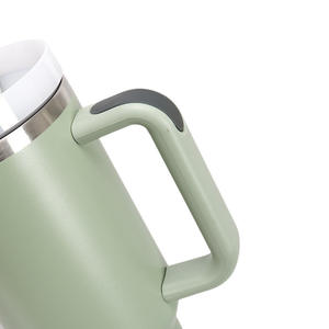 Bouteilles en acier inoxydable avec poignée et paille, gobelet isotherme à vide pour <span class=keywords><strong>voiture</strong></span> et extérieur, isolation thermique de 6 à 12 heures, logo personnalisé - Product Image 3