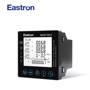 Compteur de puissance numérique triphasé intelligent X96-5 monté sur panneau avec Modbus, mesure <span class=keywords><strong>KWh</strong></span>, kVarh, kW, kVar, <span class=keywords><strong>kVA</strong></span>, P, PF, Hz, dmd, V, A, THD - Product Image 1