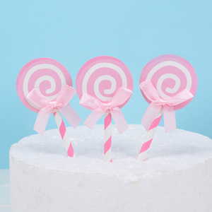 Meilleures ventes de décorations de fête en papier pour gâteau et sucette Candyland Party Supplies for Baby Shower and Graduation - Product Image 3