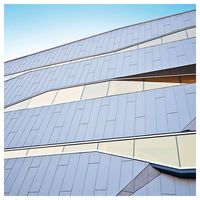 Panneau décoratif Prima Retro en aluminium brossé, surface résistante aux rayures, pour façade de café et de magasin de détail