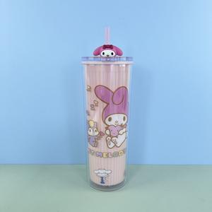 <span class=keywords><strong>Tasse</strong></span> à eau en plastique Sanlio 720ml résistante aux hautes températures avec paille grande capacité pour le camping en plein air et les écoles - Product Image 5