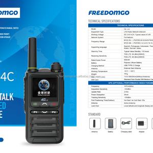 Walkie Talkie FM-14C Ultrafino 4G POC con Tarjeta SIM, Red Pública, Altavoz, Resistente al Agua IPX-1, Dispositivo Portátil para Exteriores >50km - Product Image 3