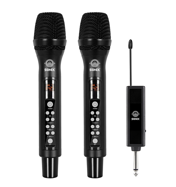 VOXFULL G-MARK UHF Wireless Metal Microphone with Vol Adjustment EQ and Reverb for Home KTV Gatherings and Stage Performances