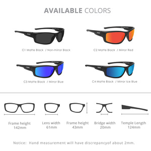 Lunettes de soleil de sport flottantes explosives KDEAM, lunettes de soleil polarisées ultralégères pour la conduite KD7078 - Product Image 5