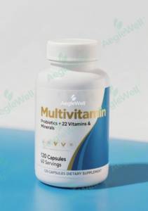 Aeglewell multitamin, ויטמינים b, c, d, אבץ, ארוז עם מעל 22 ויטמינים, מינרלים ותמציות קפסולות שאינם gmo, ללא גלוטן - Product Image 3