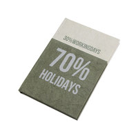 Carnet à couverture rigide en papier lavable, 30% jours ouvrables, 70% jours fériés, journal créatif ligné, agenda personnalisé avec logo, cadeau