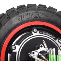 Adult Two-wheeled Electric Scooter, 500 and 800W Inflatable Off-road Tires, with Rear Wheel Motor and Hub.