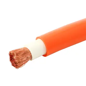 Cable de soldadura naranja 50mm 70mm 95mm alambre de cobre eléctrico