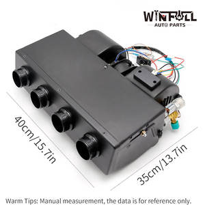 Ensemble d'évaporateur de climatisation 12V universel, unité de chauffage et de refroidissement sous le tableau de bord avec 4 aérations pour voiture et camion - Product Image 4