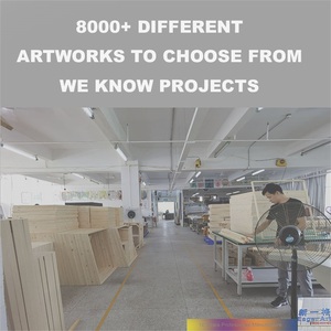 Arte Mural Islámico Moderno, Obra de Arte Tallada con Textura, Relieve 3D, Decoración Pintada a Mano - Product Image 4
