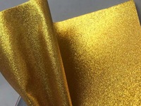 Usine directe 0.55mm Chunky Shimmer Rexine Artificielle Synthétique PU Glitter Cuir Tissu pour Festival Décoration Chaussures Sac