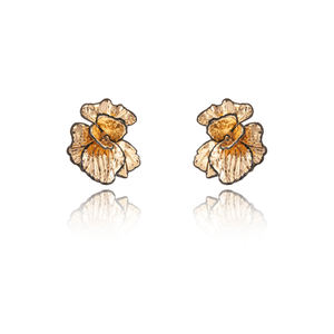 2025 nuovo arrivo vendita calda all'ingrosso di moda orecchini in <span class=keywords><strong>ferro</strong></span> grandi grossi fiori d'oro orecchini pendenti per le donne - Product Image 6