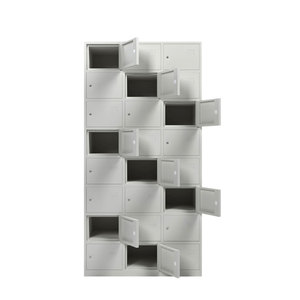 Casier métallique 15 portes économique pour bureau, salle de sport, hôtel, atelier, chambre, hôpital – Meuble de rangement sécurisé pour colis et clés - Product Image 6