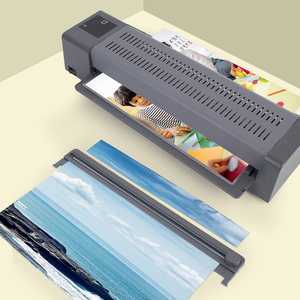 Zequan năm bánh răng có thể điều chỉnh A3 A4 <span class=keywords><strong>Pouch</strong></span> Laminator nóng lạnh Máy cán với điều khiển cảm ứng - Product Image 2