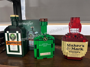 Jizai โมเดลขวดวิสกี้จำลองสุดสร้างสรรค์ของเล่นพลาสติกสำหรับเคาน์เตอร์บาร์ชุดสะสมขวด - Product Image 6