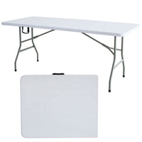 Table pliante portable en plastique rectangulaire extérieure de 5 pieds à vendre