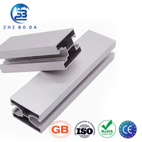 Accessoires solaires ZhiBoDa, traitement personnalisé, rail de support solaire en aluminium, rail de montage en aluminium pour système d'énergie solaire