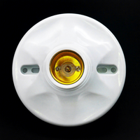 Ensemble d'éclairage LED en céramique avec culot E27, support de lampe en bakélite de type vis et douille d'ampoule en plastique
