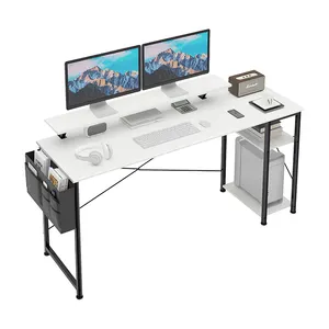 Mesa de estudio de Altura ajustable de diseño moderno, escritorio de oficina en casa y estante de monitor para la salud de la columna vertebral