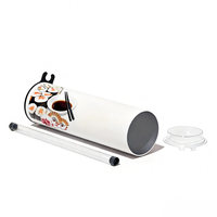 Empaque de Sushi Personalizado de Grado Alimenticio, Empaque de Tubo de Papel Cilíndrico para Sushi Push Up