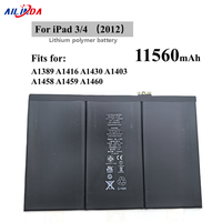 Baterai iPad 4 2012 A1389 A1416 A1430 A1403 A1458 A1459 A1460 11560mAh Pengganti Baterai Tablet untuk iPad 3