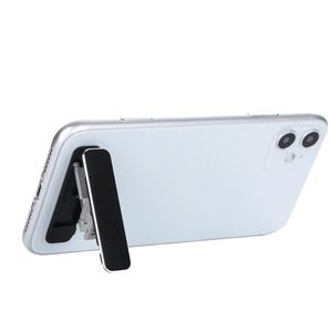 W Shape Portable Folding Aluminum Alloy Invisible Mini Metal <strong>Stand</strong> for <strong>iPhone</strong> Universal Desk Mobile Phone Holder - Product Image 1