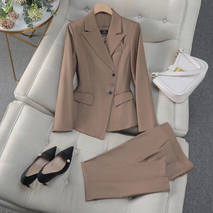 Abito all'ingrosso donna ufficio affari donna abbigliamento da lavoro monopetto vestito elegante Blazer tailleur - Product Image 5