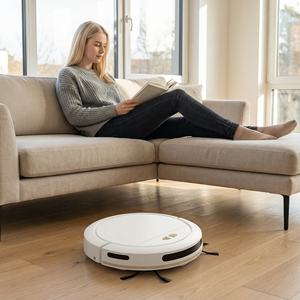 หุ่นยนต์ดูดฝุ่นสำหรับบ้าน หุ่นยนต์กวาดพื้น ขายดี พร้อมแอป Tuya WiFi - Product Image 5