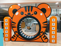 Parc d'attractions intérieur de petite taille avec aire de jeux souple et structure en tube d'acier galvanisé pour enfants, capacité supérieure à 100 personnes