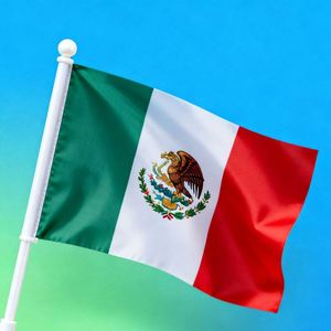 Drapeau personnalisé Coupe du Monde Mexique 2026 imprimé numériquement à manivelle - 30x45cm, en polyester imperméable et anti-plis, pour jeunes - Product Image 3
