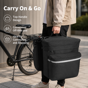 Sacoche <span class=keywords><strong>de</strong></span> vélo imperméable double face pour porte-bagages arrière - Product Image 5