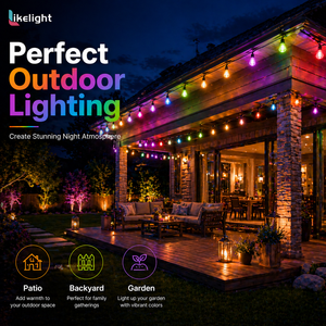<span class=keywords><strong>Guirlande</strong></span> LED S14 Incassable avec Fonction de Reprise à un Point Spécifique, Contrôle par Application DC12V, 20 Ampoules, Espacement de 15 cm, Idéale pour Bistrots et Restaurants - Product Image 3