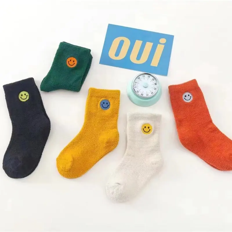 Quentin Boy Girls Custom Children's Cotton Socks Custom Sports Kids Funny School Socks Kids Grip Socks With Silicon Button