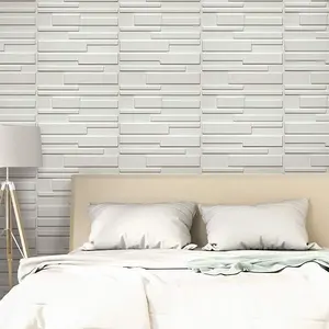 La fábrica Longtime LT produce paneles de pared de PVC 3D decoración del hogar papel tapiz para decoración de restaurantes