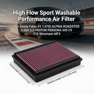 OE13721730946 Nuevo Filtro de Aire Deportivo Lavable de Alto Flujo para X3 M3 Z3 Z4 320i <span class=keywords><strong>E36</strong></span> 323Ci 323i <span class=keywords><strong>520i</strong></span> 523i 530i 728i 323Ti 235x175mm - Product Image 1