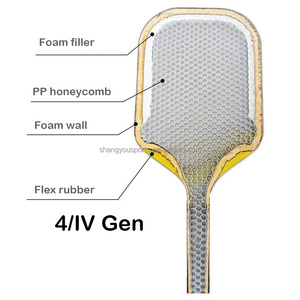 Pala de Pickleball de Polímero FTP de 4ª Generación con Sonido Único que Aumenta el Impacto, Raqueta de Pickleball de Fibra de Carbono de Grafito de Alta Dureza - Product Image 5