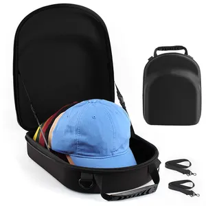 Seyahat ev için şapka seyahat çantası 6 şapka durumda beyzbol kapaklar saklama kutusu