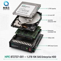 Meilleur nouveau disque dur interne SAS 1,2 To 12G pour serveur 10K 2,5 SFF Interface 6 Gb/s Temps de recherche 12,0 ms 872479-B21 872737-001