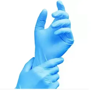 Giá rẻ chắc chắn khử mùi bảo vệ tối đa vô trùng Găng tay Nitrile màu xanh tùy chỉnh không thấm nước da đen làm việc Găng tay Nitrile găng tay 100